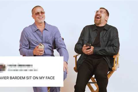 F1 Stars Brad Pitt And Javier Bardem Read Thirst Tweets — Parts Were Licked, Pearls Were Clutched