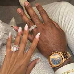 Deshaun Watson and longtime girlfriend Jilly Anais flash diamond wedding bands after tying the knot