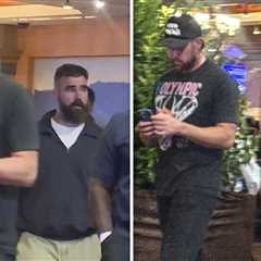Travis and Jason Kelce Spotted on Late-Night Casino Run in Nevada