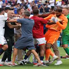 PSG coach in middle of heated post-match scuffle with Chelsea after FIFA Club World Cup final