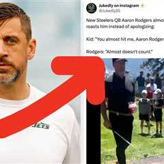 What A Dickhead: People Are Calling Out Aaron Rodgers For Mocking A Kid He Almost Hit While Playing ..