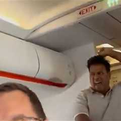 Airplane Passenger Tackled After Yelling Out 'Death to America' on Flight, Video