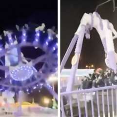 Theme Park Ride Snaps in Half and Crashes to Ground on Video