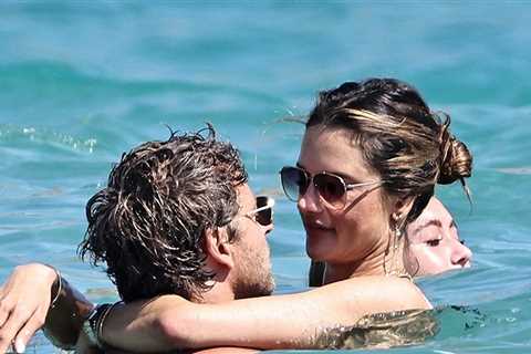 Alessandra Ambrosio Flashes Booty, Packs on PDA With Buck Palmer