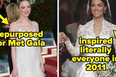 13 Of The Most Iconic Celebrity Wedding Dresses From The Past 25 Years