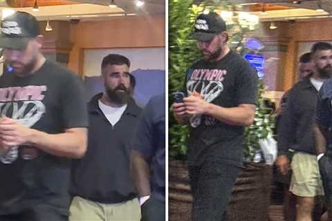 Travis and Jason Kelce Spotted on Late-Night Casino Run in Nevada