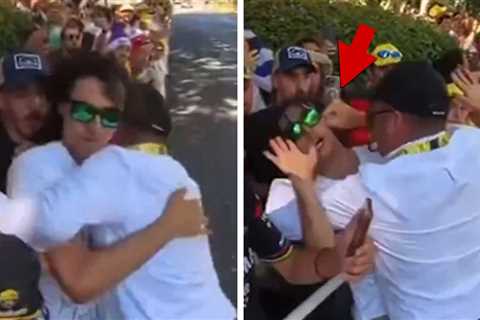 Anti-Israel Protester Brutally Taken Down by Tour de France Staffer in Wild Video