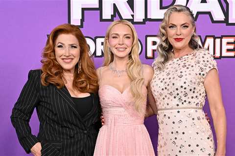 Lindsay Lohan Springs 'Parent Trap' Reunion at 'Freakier Friday' Premiere