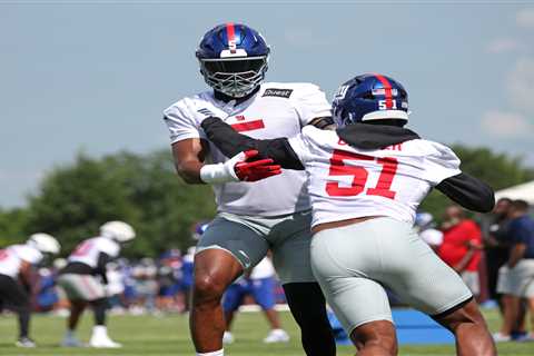 Giants pass rushers aren’t afraid to show off their wheels