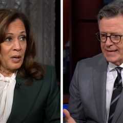 Kamala Harris Stunned Stephen Colbert With A Very Candid Admission: To Hear You Say That... Is..