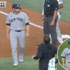 Trade deadline addition Austin Slater exits Yankees game early with hamstring injury