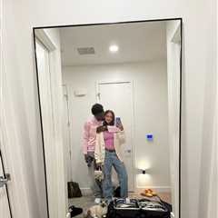 Bronny James and girlfriend cozy up in PDA photo for anniversary