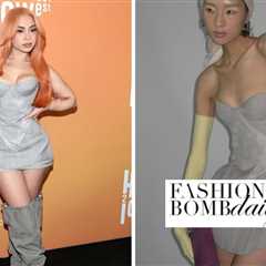 Ice Spice Posed in a Grey Fanci Club SS26 Dress to the Highest 2 Lowest Premiere in NY