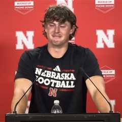 Nebraska punter Archie Wilson reduced to tears during press conference