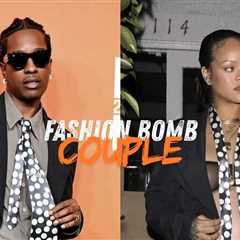Who Wore It Better? A$AP Rocky and Rihanna Both Spotted in Black Erl Suits with a Black and White..