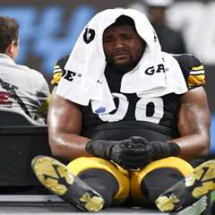 Steelers’ top draft pick Derrick Harmon carted off in injury scare