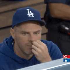 Freddie Freeman’s gross dugout moment caught by TV cameras