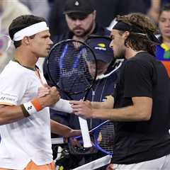 Stefanos Tsitsipas confronts opponent about underhand serve in tense US Open moment