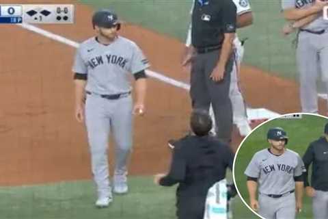 Trade deadline addition Austin Slater exits Yankees game early with hamstring injury