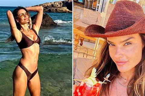 Alessandra Ambrosio Sends Temps Soaring in Ibiza With Sexy Bikini Shots