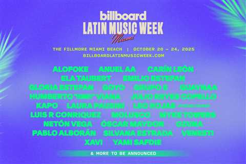 Anuel AA, Xavi, Pablo Alborán, Óscar Maydon & More Set for Billboard Latin Music Week 2025
