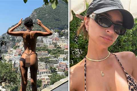 Emily Ratajkowski Flaunts Figure in Tiny Swimsuits on Italian Trip