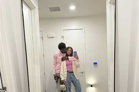 Bronny James and girlfriend cozy up in PDA photo for anniversary