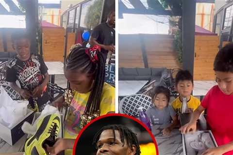 Anthony Edwards Gifts Signature Shoes To Kids For Back-To-School Prep