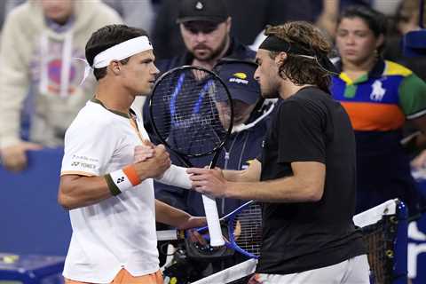 Stefanos Tsitsipas confronts opponent about underhand serve in tense US Open moment