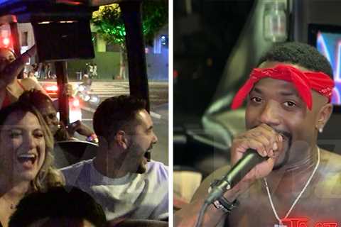 Ray J Cracks Kim Kardashian Joke, Freaks Out at Dahmer Tattoo on TMZ After Dark Tour