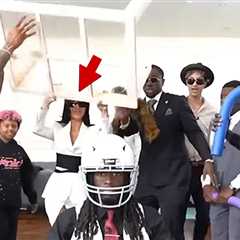 Kim Kardashian & Saint West Toss Table on Kai Cenat in Live Stream Prank