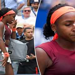 Coco Gauff ‘kind of broke down’ after US Open loss to Naomi Osaka