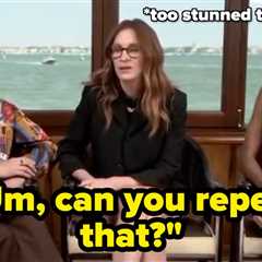 Ayo Edebiri Was Excluded From A Question With Julia Roberts And Andrew Garfield, And The Internet..