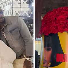 Stefon Diggs Surprises Cardi B With Truck Full of Roses for Album Release