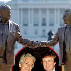 Donald Trump Slams Statue Showing Him Holding Hands With Jeffrey Epstein