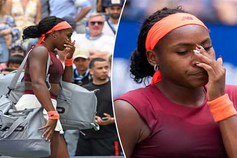 Coco Gauff ‘kind of broke down’ after US Open loss to Naomi Osaka