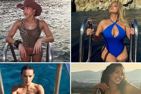Climb On Board! We've Got Bikini Babes Climbing Ladders!
