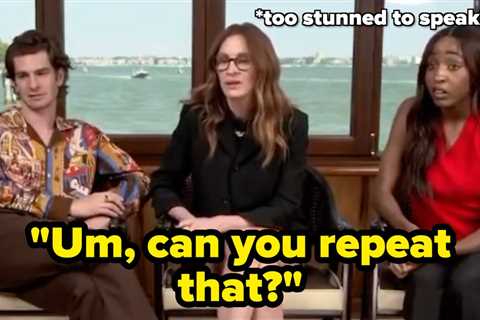 Ayo Edebiri Was Excluded From A Question With Julia Roberts And Andrew Garfield, And The Internet..
