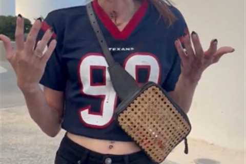 Bloodied female fan speaks out in new video after shocking Rams-Texans viral brawl