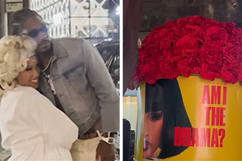 Stefon Diggs Surprises Cardi B With Truck Full of Roses for Album Release