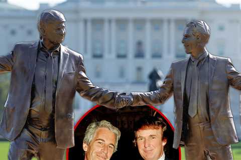 Donald Trump Slams Statue Showing Him Holding Hands With Jeffrey Epstein