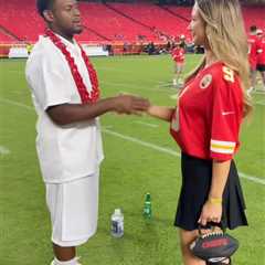 JuJu Smith-Schuster’s fiancé thankful for this reason after wild Chiefs-Lions postgame brawl