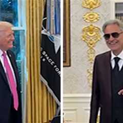Andrea Bocelli Sings to Donald Trump in Oval Office