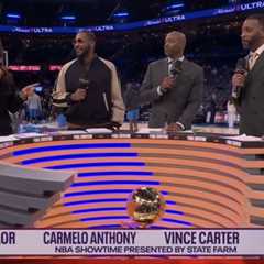 Fans rip Carmelo Anthony’s ‘podcast’ outfit for NBC TV debut