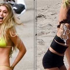 Bella Podaras' Bikini Bottoms Nearly Fall Off While Shooting 'Euphoria' Scene