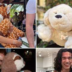 Stars Gettin' Cozy With Stuffed Animals For National Plush Animal Lovers Day!