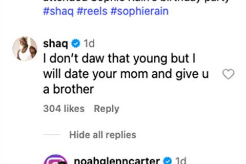 Shaq responds to rumors he’s dating OnlyFans model Sophie Rain after wild partying video went viral