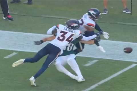 Controversial no-call in Eagles’ loss to Broncos sparks fan outcry