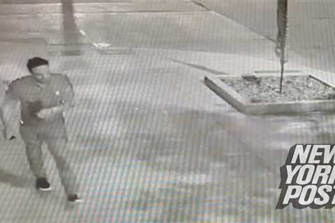 Bloody Mark Sanchez seen stumbling down Indianapolis sidewalk after being stabbed in fight with..