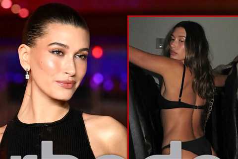 Hailey Bieber Shows Off Her Butt in Tiny Bikini While Plugging Rhode